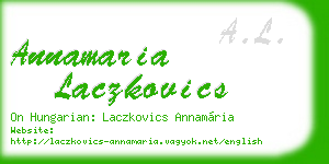 annamaria laczkovics business card